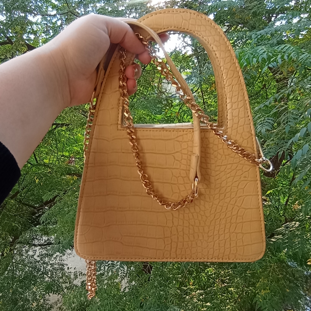Mock Croc Mini Satchel Bag - Picture 2 of 16